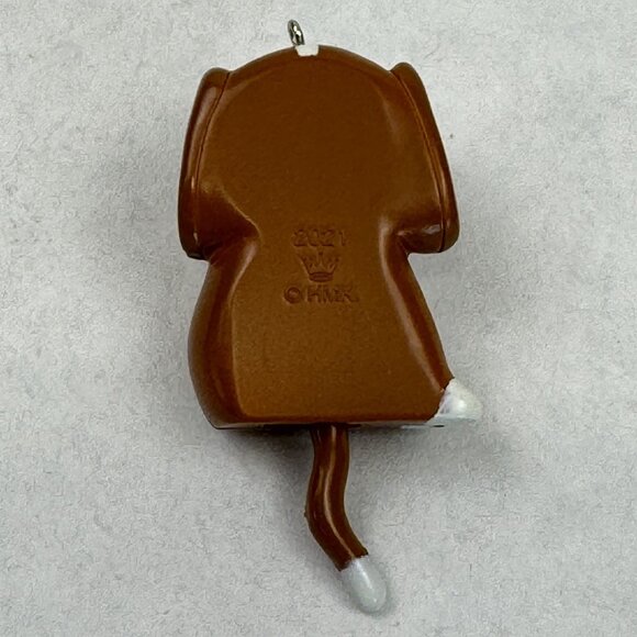 Hallmark 2021 Lil Puppy Clock 2" Mini Ornament Christmas Movement Miniature Dog - Picture 4 of 11